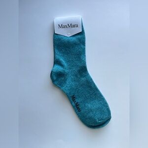 MaxMara Teal Women's Wool Socks